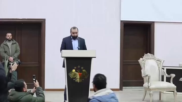 كلمة قيادة الأمن الداخلي  في محافظة حلب باللغة الكردية للمنتسبين الأكراد السوريين خلال حفل تخربجهم.....