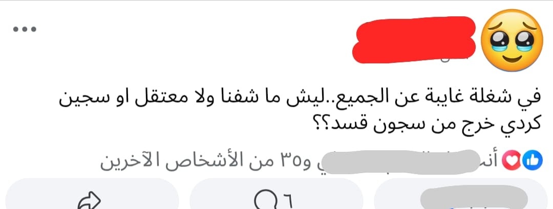 مع احترامنا للاكـ.ـراد، هل لأن الأكـ.ـراد سكان المدينة الفاضلة لم تعتقـ.ـلهم قسد ام لأن حقد قسد فقط...