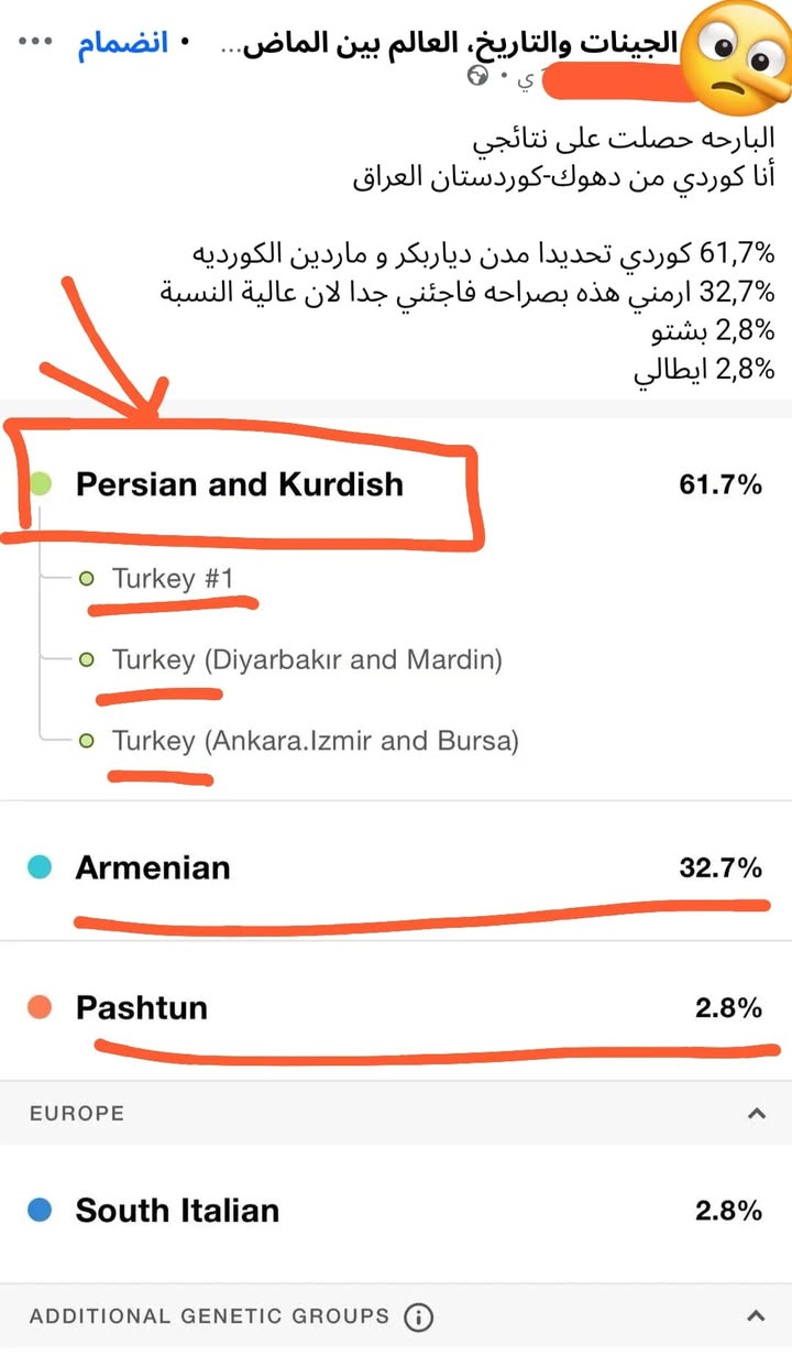 أثاري الضيوف الزاگروسيون ليسوا فقط في الجزيرة السورية بل أيضاً في شمال العراق!
تخيلوا ان تحليل الحمض...